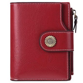 Women's Lightweight Genuine Leather RFID Blocking Wallet with Card Holders