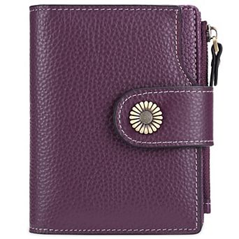 Women's Lightweight Genuine Leather RFID Blocking Wallet with Card Holders