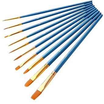 10 Artist Paint Brushes Set for Watercolor Painting