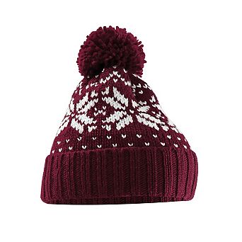 Beechfield Unisex Adult Snowstar Fair Isle Beanie