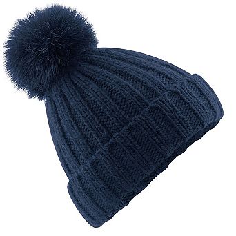 Beechfield Unisex Adult Verbier Faux Fur Pom Pom Beanie