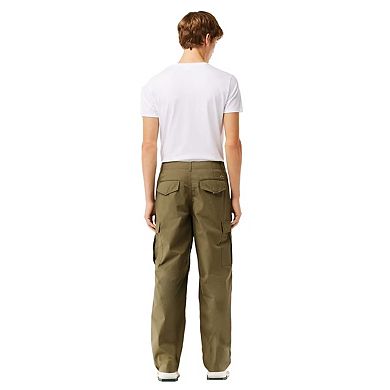Lacoste Mens Multi Pocket Straight Cargo Trousers