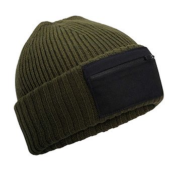 Beechfield Unisex Adult Zip Patch Beanie