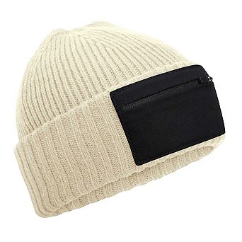 Beechfield Unisex Adult Zip Patch Beanie