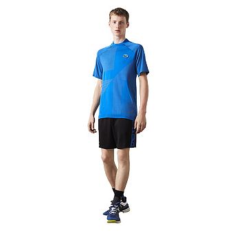 Lacoste Mens Geometric Pattern Ultra Dry Polo Shirt