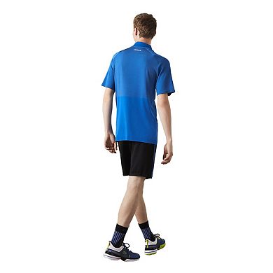 Lacoste Mens Geometric Pattern Ultra Dry Polo Shirt