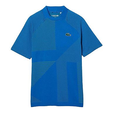 Lacoste Mens Geometric Pattern Ultra Dry Polo Shirt