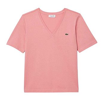 Lacoste Womens/Ladies Embroidered Logo Cotton Jersey T-Shirt