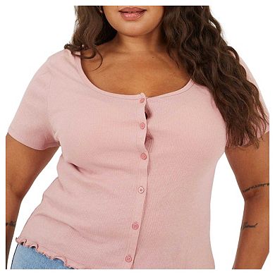 Brave Soul Womens/Ladies Ribbed Plus T-Shirt