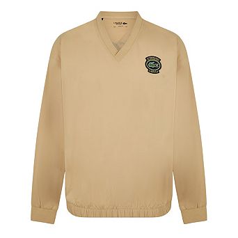 Lacoste Mens V Neck Long-Sleeved Top