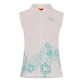 Puma Womens/Ladies Graphic Print Half Zip Polo Shirt