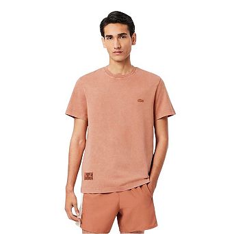 Lacoste Mens Logo Crew Neck Regular T-Shirt