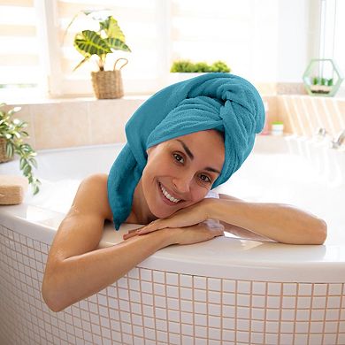 6 Pack Bath Towels 27x54 Inches 100% Cotton Quick Dry Highly Absorbent Lightweight Ring Spun Teal