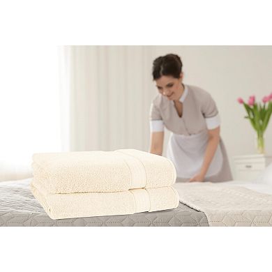 700 GSM 2-Pack Oversized Bath Sheets 35x70 100% Combed Cotton Hotel Spa Quality Ultra Soft Highly