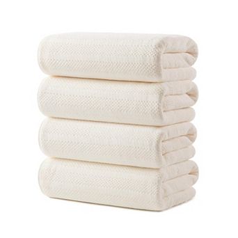 4 Pack Bath Towels 31x63 in Extra Large Soft Absorbent Quick Dry Lightweight for Spa Pool Gym