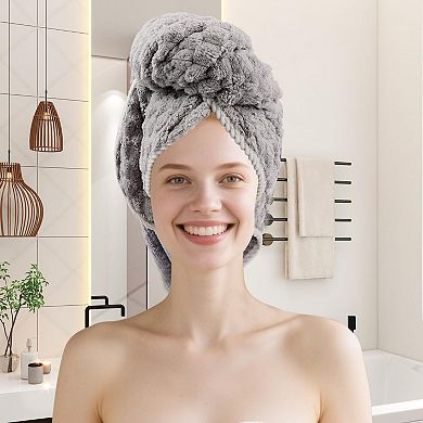 4 Pack Large Bath Towels 35x70 Heavyweight Microfiber Plush Super Absorbent Quick Dry Luxury Hotel