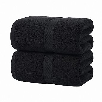 2 Pack Oversized Cotton Bath Sheets Quick Drying Lightweight Versatile for Shower Pool Yoga