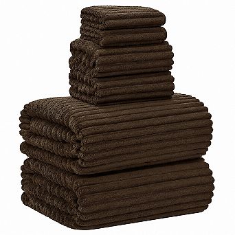 6 pc Extra Large Microfiber Towel Set Soft Absorbent Quick Dry Multipurpose