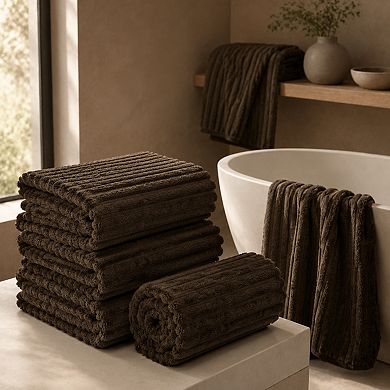 6 Piece Extra Large Microfiber Towel Set Soft Absorbent Quick Dry Multipurpose