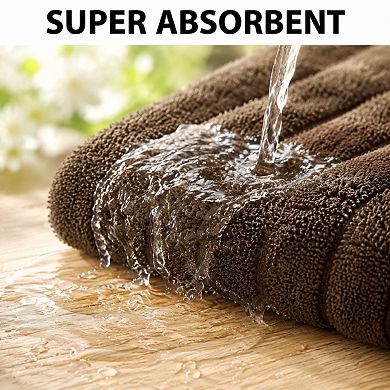 6 Piece Extra Large Microfiber Towel Set Soft Absorbent Quick Dry Multipurpose