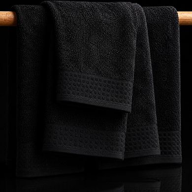 4 Pack Pure Cotton Bath Towel Set Ultra Soft Quick Dry Absorbent Lightweight Multipurpose