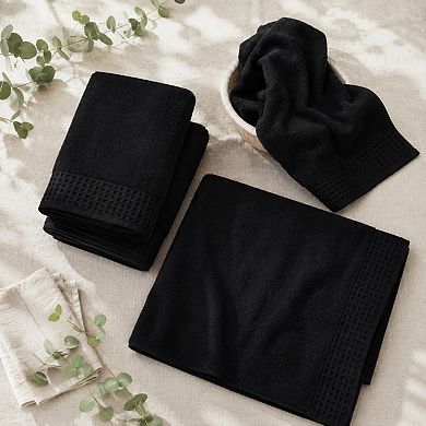 4 Pack Pure Cotton Bath Towel Set Ultra Soft Quick Dry Absorbent Lightweight Multipurpose