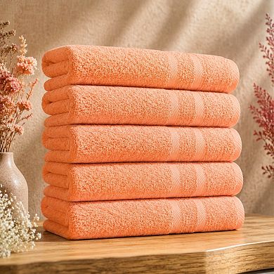 6 Pack Small Bath Towel Set Quick Dry Absorbent Multi Purpose