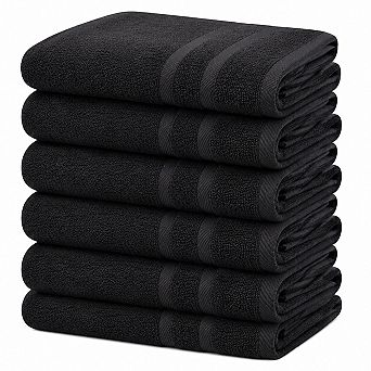 6 Pack Small Cotton Towel Set Absorbent Quick Dry Gym Pet Drying Spa Salon