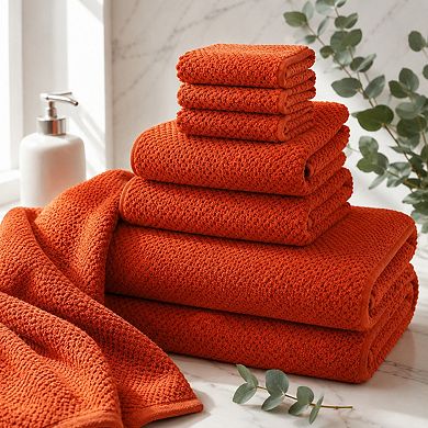 6 Piece Extra Large Soft Lint Free Absorbent Bath Towel Set