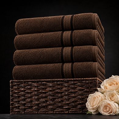 4 Pack Extra Large Oversized Bath Towels Soft Absorbent Luxury Spa Gym Beach