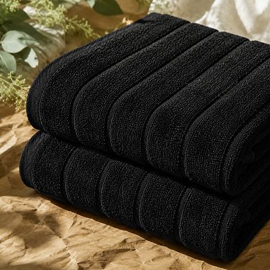 2 Pack Extra Large Super Soft Absorbent Quick Dry Bath Sheets