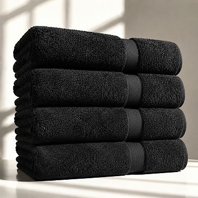 4 Piece Luxury Bath Towel Set Soft Absorbent Durable Spa Quality