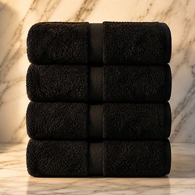 4 Piece Luxury Bath Towel Set Soft Absorbent Durable Spa Quality