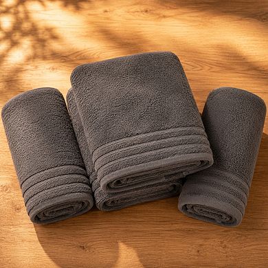 4 Pack Extra Large Super Soft Absorbent Quick Dry Cotton Bath Towels