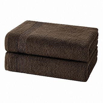 2 pc Cotton Bath Towel Set Luxury Quick Dry Fade Resistant Spa Towels