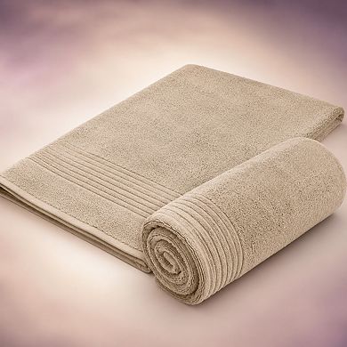 2 Pack Extra Large Bath Sheets Super Soft Absorbent Quick Dry Lightweight Cotton Towels