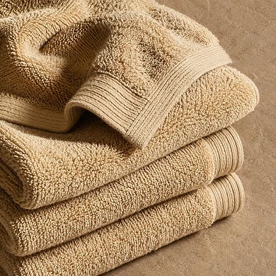 4 Pack Ring Spun Cotton Bath Towel Set Highly Absorbent Machine Washable
