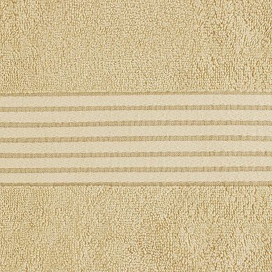 4 Pack Ring Spun Cotton Bath Towel Set Highly Absorbent Machine Washable