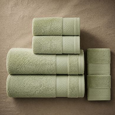 6 Piece Cotton Towel Set Soft Absorbent Quick Dry For Bathroom Hotel Spa