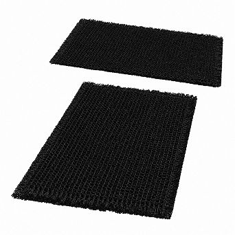 2 Pack Boho Non Slip Absorbent Soft Washable Bathroom Floor Mats
