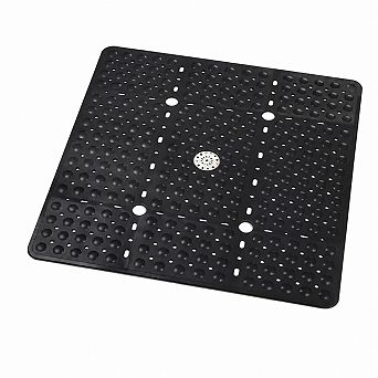 27x27 Inch Non Slip Shower Mat TPE Quick Drain Suction Cups Washable