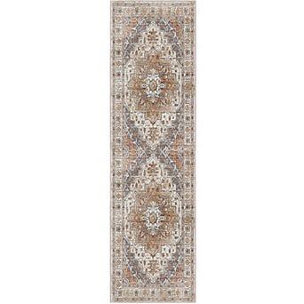 Washable Kitchen Runner Rug Non-Slip Low-Pile