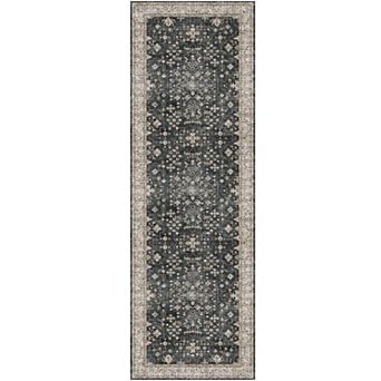 Vintage Floral Kitchen Runner Rug Non-Slip
