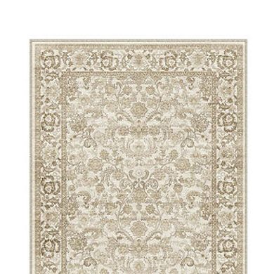 HomeRoots Runner Floral Medallion Polyester Area Rug