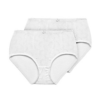 Exquisite Form Floral Jacquard Slimming Body Shaper Panties, Medium Control, 2-Pack - 51070557