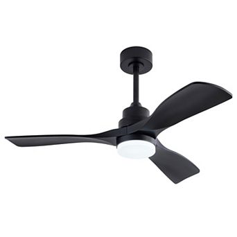 Loheer 42 Inch Modern Ceiling Fan with Light, and Remote Reversible DC Motor, for Farmhouse Patio
