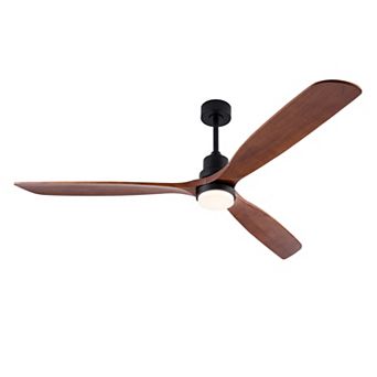 Loheer 72 Inch Modern Ceiling Fan, with Dimmable LED Light & Remote, for Large Rooms