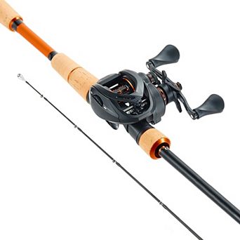 VEVOR Rod and Fishing Reel Combo, IM7 Carbon Fiber Baitcasting Rod, with 7+1 BB System