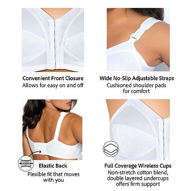 Exquisite Form Fully® Classic Wireless Full-Coverage Bra with Front Closure - 5100530