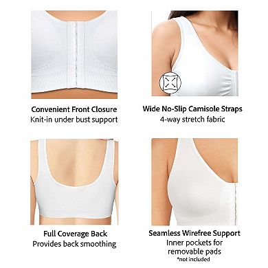Exquisite Form Fully® Seamless Wireless Full Coverage Bra with Front Closure - 5101000